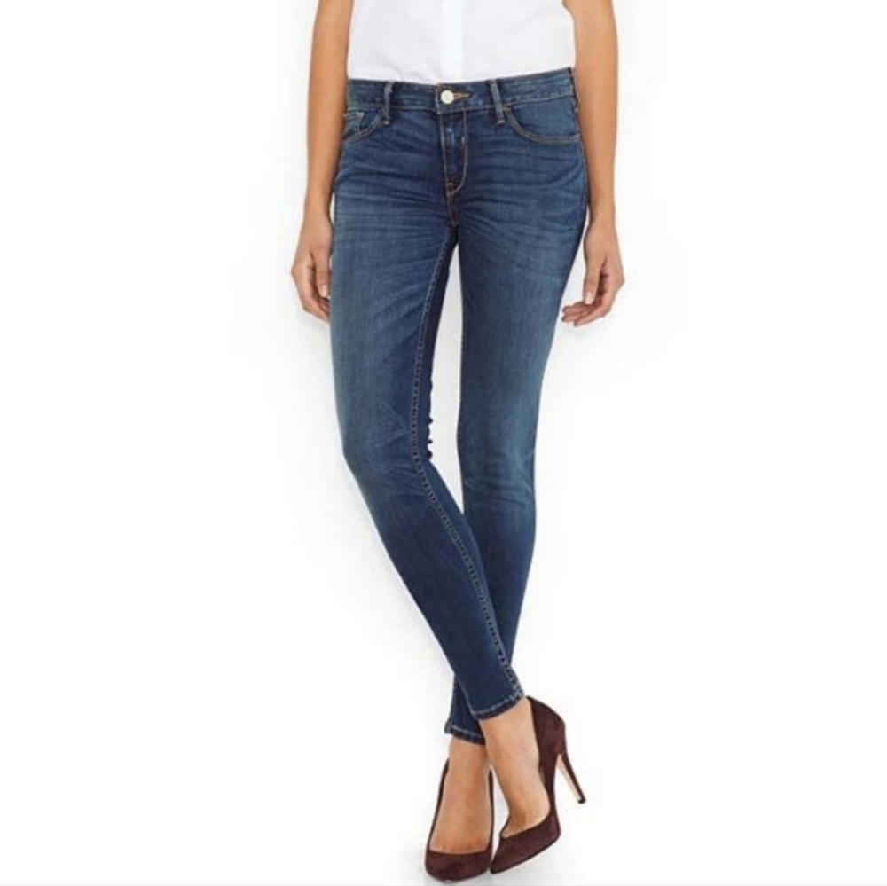 28 LEVI 535 Super Skinny Dark Wash Mid Rise Jeans size 28 New